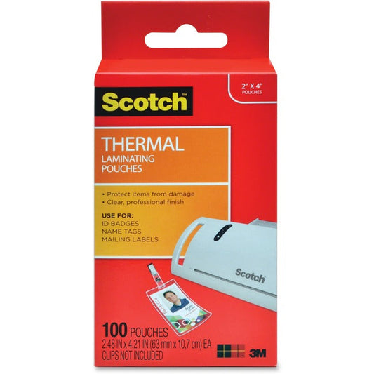 Thermal Pouches, Id Badge Without Clip