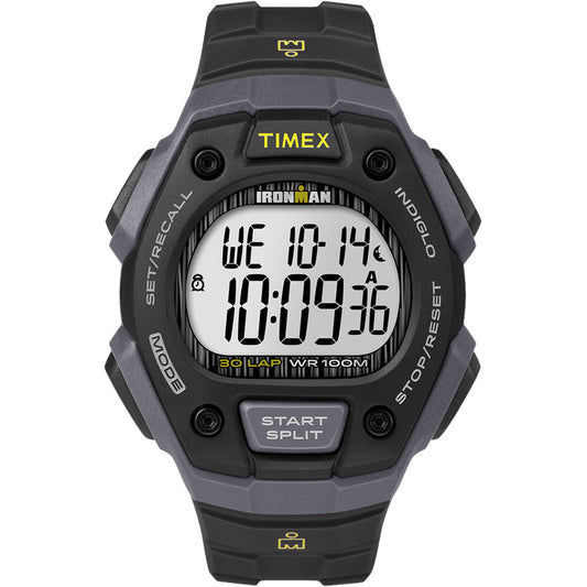Timex IRONMAN&reg; Classic 30 Lap Full-Size Watch - Black/Yellow