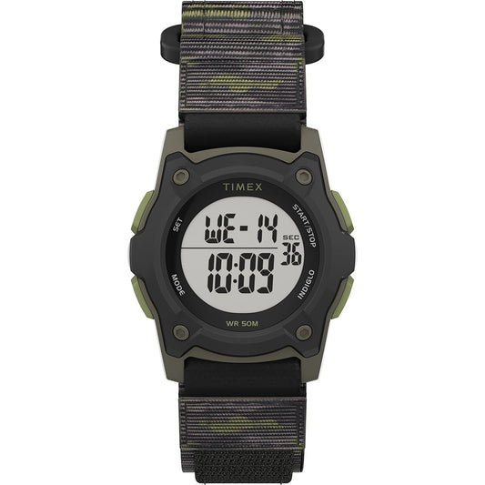 Timex Kid&#39;s Digital 35mm Watch - Green Camo w/Fastwrap Strap