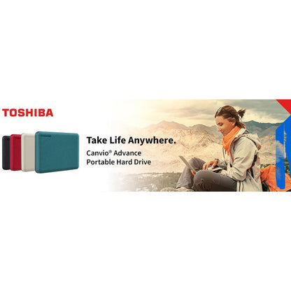 Toshiba-Imsourcing Canvio Advance Hdtca40Xr3Ca 4 Tb Portable Hard Drive - External - Red