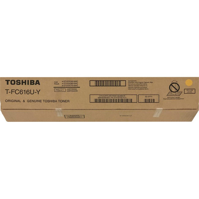 Toshiba Original Laser Toner Cartridge - Yellow - 1 Each