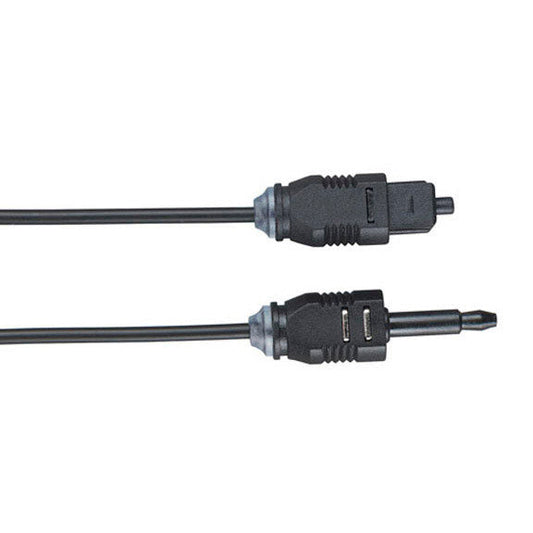 Toslink Patch Cable - Simplex, (1) Toslink, (1) 3.5-Mm Male, Black, 1.0-M (3.2-F