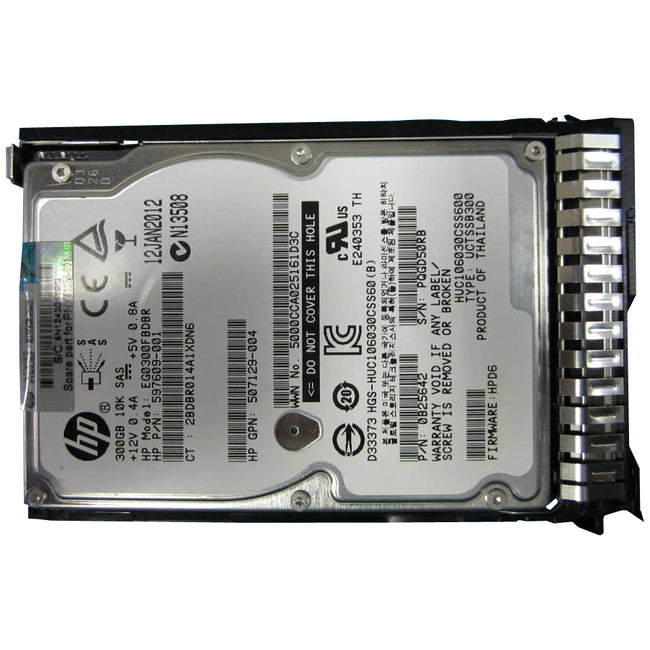 Total Micro 300 Gb Hard Drive - 2.5" Internal - Sas (6Gb/S Sas) 653955-001-Tm