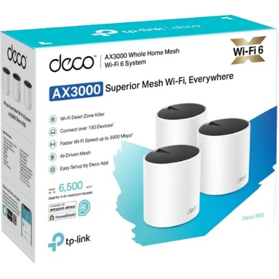 Tp-Link Deco X55(3-Pack) - Deco Ax3000 Wifi 6 Mesh System DECO X55(3-PACK)