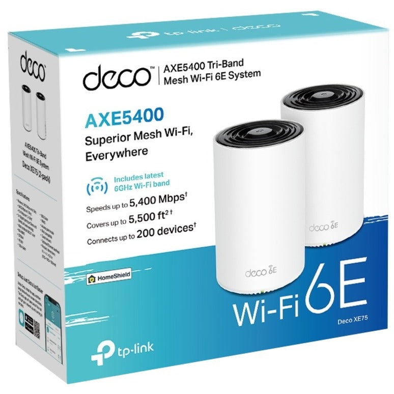 Tp-Link Deco Xe75(2-Pack) - Tp-Link Deco Axe5400 Tri-Band Wifi 6E Mesh System DECO XE75(2-PACK)