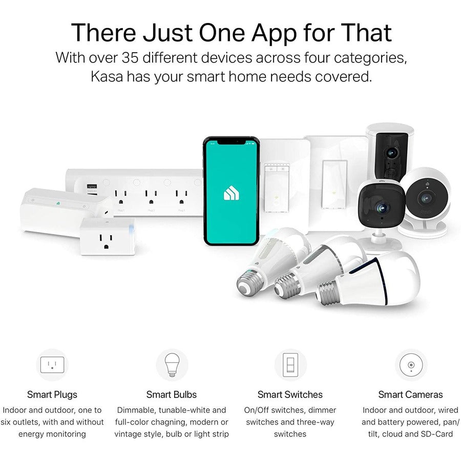 Tp-Link Kasa Smart Kp303 - Kasa Smart Plug Power Strip With 3 Outlets