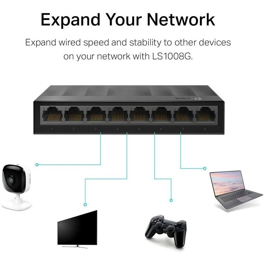 Tp-Link Ls1008G - Litewave 8 Port Gigabit Ethernet Switch