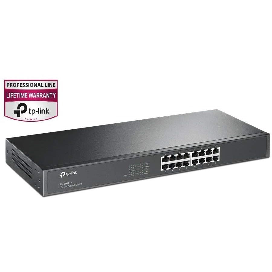 Tp-Link Tl-Sg1016 - 16-Port Gigabit Ethernet Switch - Limited Lifetime Warranty