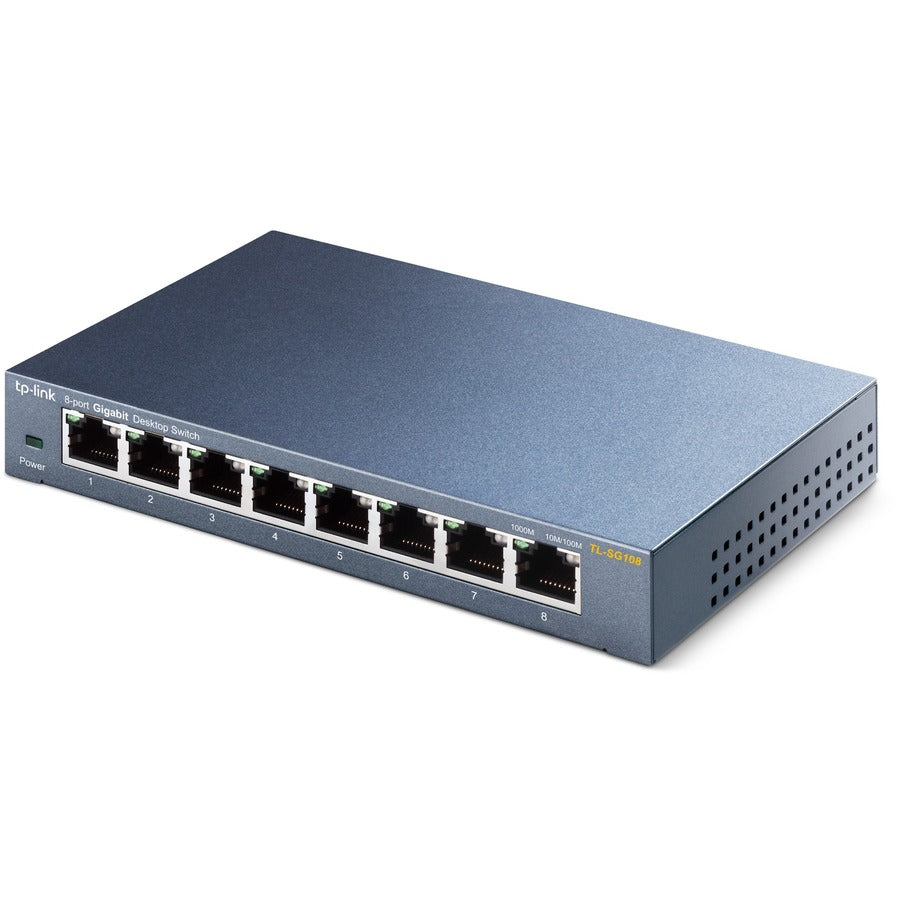 Tp-Link Tl-Sg108 - 8 Port Gigabit Unmanaged Ethernet Network Switch - Limited Lifetime Protection