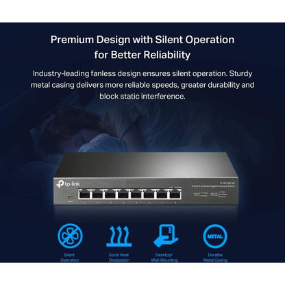 Tp-Link Tl-Sg108-M2 - 8-Port Multi-Gigabit Unmanaged Network Switch - Limited Lifetime Protection