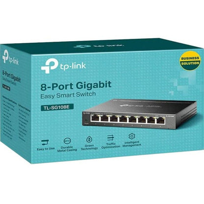 Tp-Link Tl-Sg108E - 8-Port Gigabit Easy Smart Switch - Limited Lifetime Protection