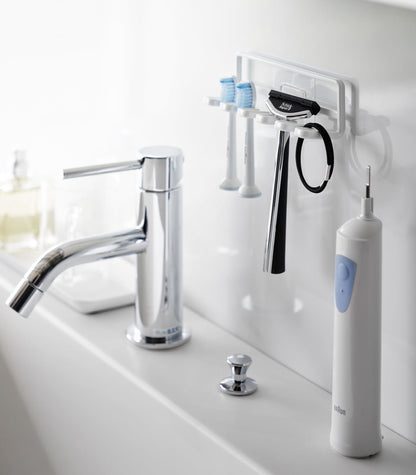 Traceless Adhesive Toothbrush Holder - Steel