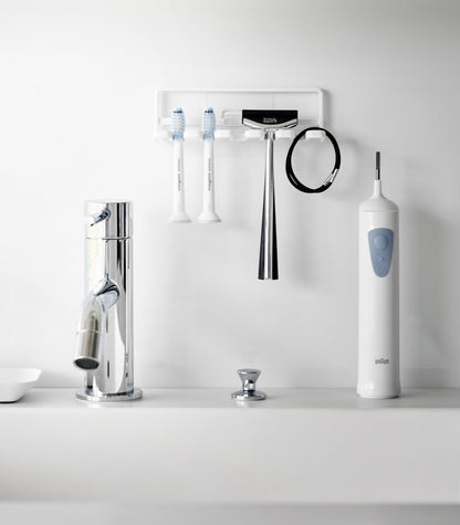 Traceless Adhesive Toothbrush Holder - Steel