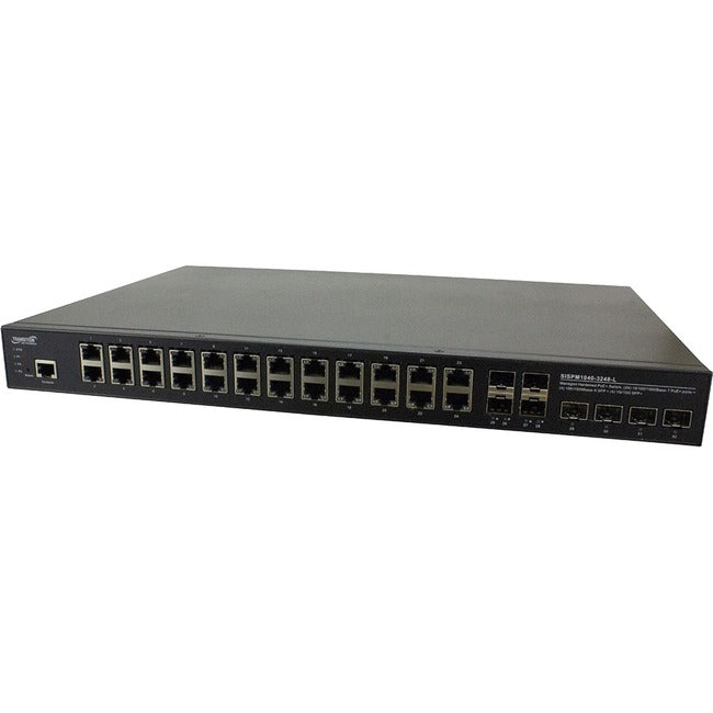 Transition Networks Managed Hardened Gigabit Ethernet Poe+ Rack Mountable Switch Sispm1040-3248-L-Na