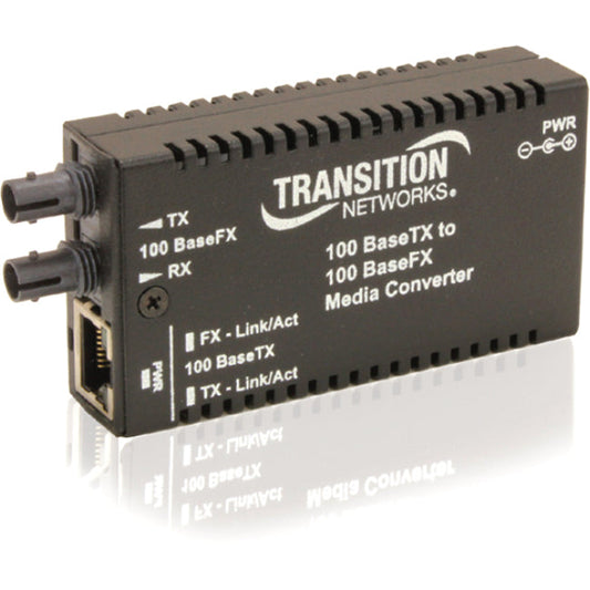 Transition Networks Mini Fast Ethernet Media Converter M/E-Tx-Fx-01-Na