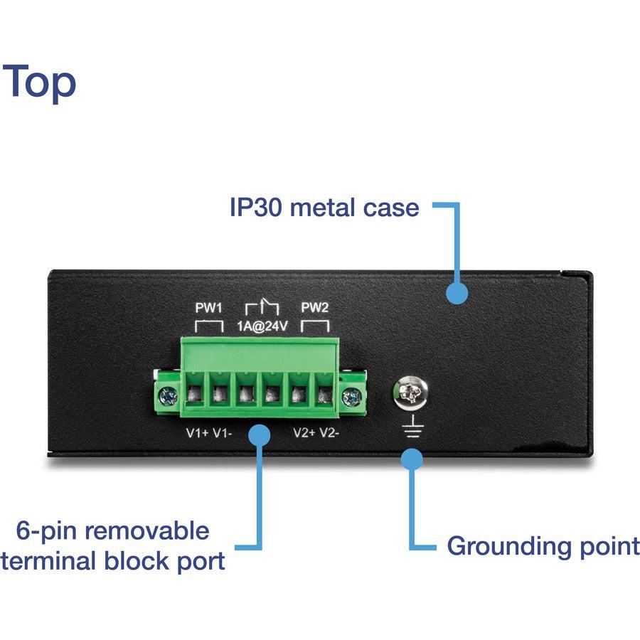 Trendnet Ti-E80 Network Switch Fast Ethernet (10/100) Black