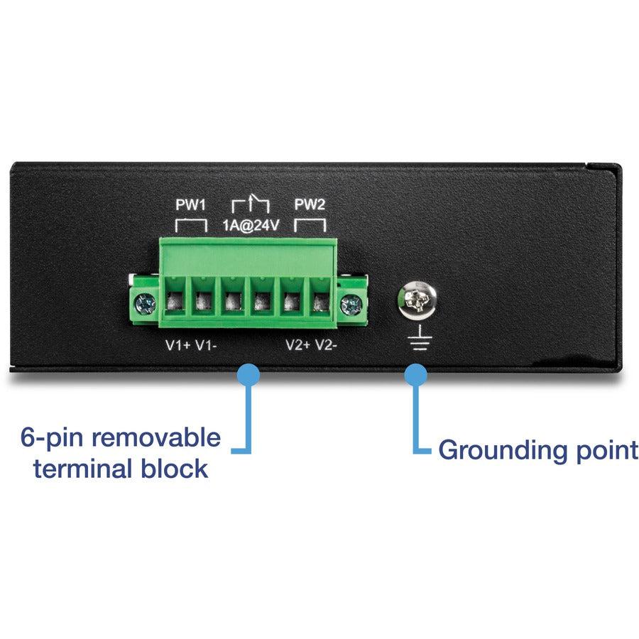 Trendnet Ti-Pe80 Network Switch Fast Ethernet (10/100) Power Over Ethernet (Poe) Black