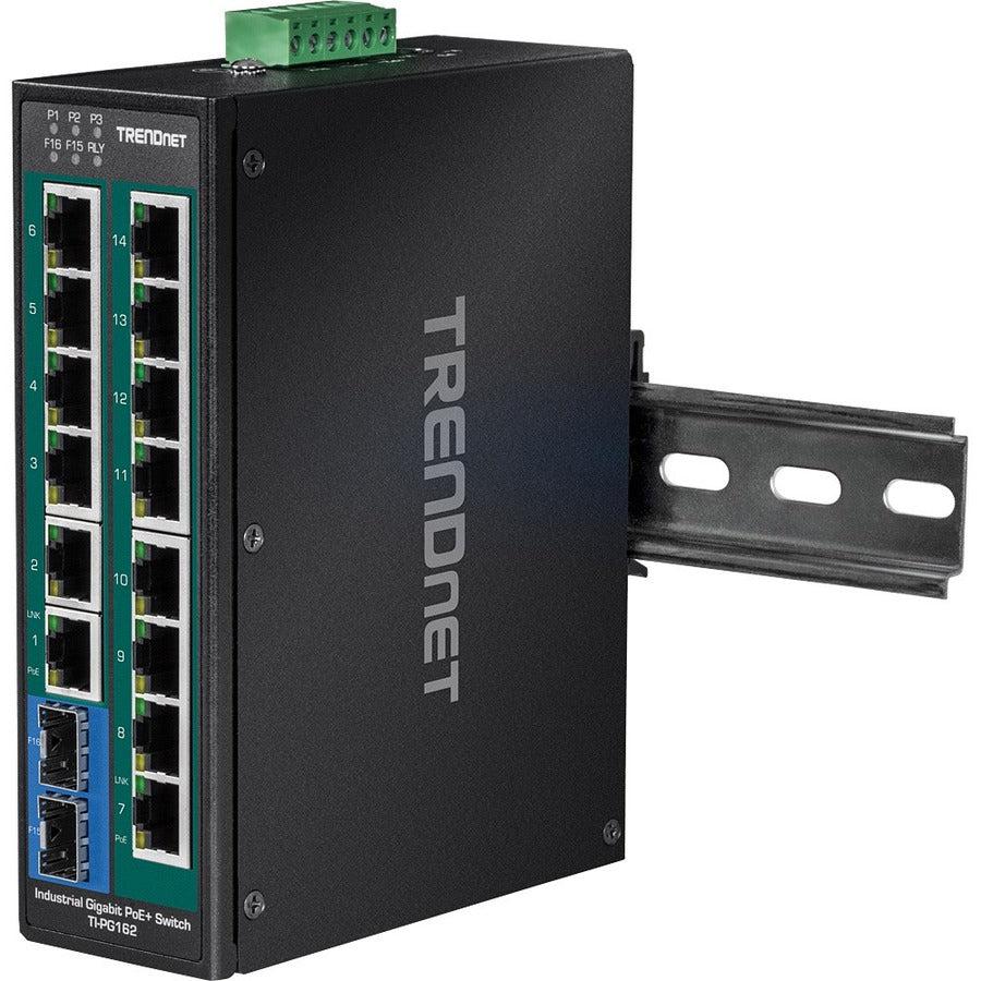 Trendnet Ti-Pg162 Network Switch Gigabit Ethernet (10/100/1000) Black