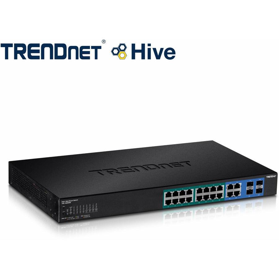 Trendnet Tpe-1620Ws Network Switch Managed L2 Gigabit Ethernet (10/100/1000) Power Over Ethernet (Poe) 1U Black