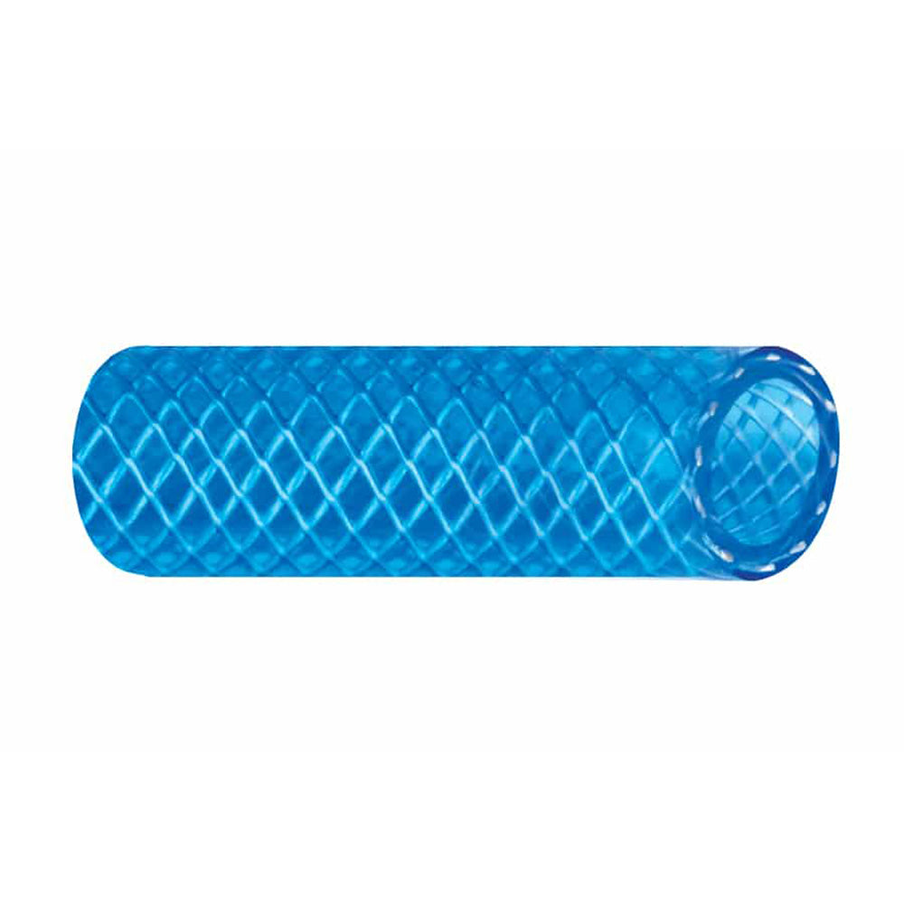 Trident Marine 3/4" x 50&#39; Boxed Reinforced PVC (FDA) Cold Water Feed Line Hose - Drinking Water Safe - Translucent Blue