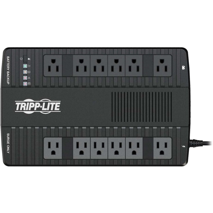 Tripp Lite 1050Va 540W 120V Line-Interactive Ups - 12 Nema 5-15R Outlets, Double-Boost Avr, Usb, Desktop/Wall-Mount