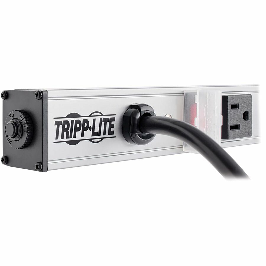 Tripp Lite 12-Outlet Vertical Power Strip, 120V, 15A, 15-Ft. Cord, 5-15P, 36 In.