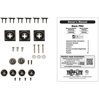 Tripp Lite 1.4Kw Single-Phase Metered Pdu, 120V Outlets (16 5-15R), 5-15P, 15Ft Cord, 0U Vertical, 51.5 In.