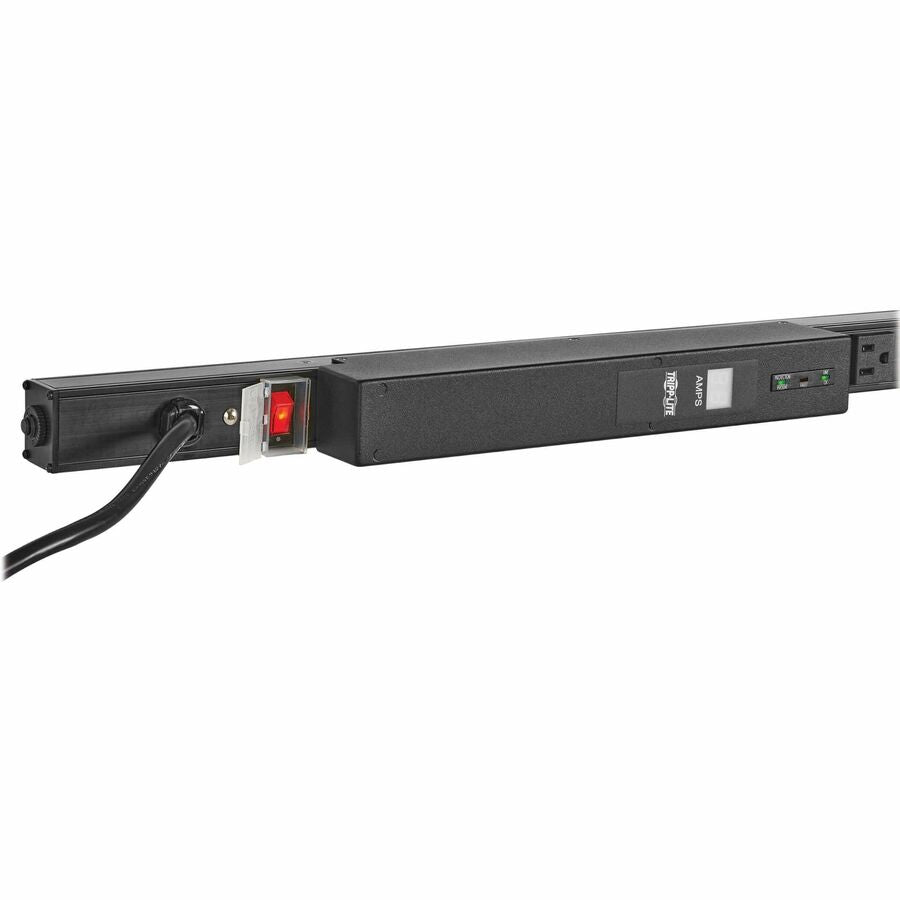 Tripp Lite 1.92kW Single-Phase Local Metered PDU with ISOBAR Surge Protection, 120V, 3840 Joules, 28 NEMA 5-15/20R Outlets, L5-20P Input, 15 ft. Cord, 0U Vertical