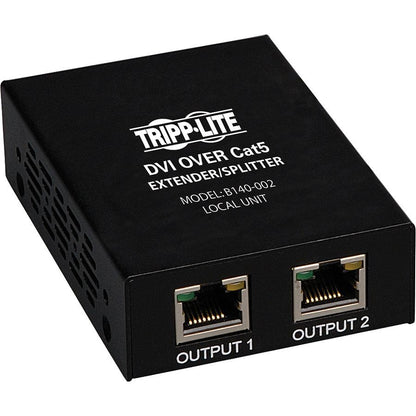 Tripp Lite 2-Port Dvi Over Cat5/Cat6 Extender Splitter, Video Transmitter, 1920X1080 At 60Hz, Up To 61 M (200-Ft.)