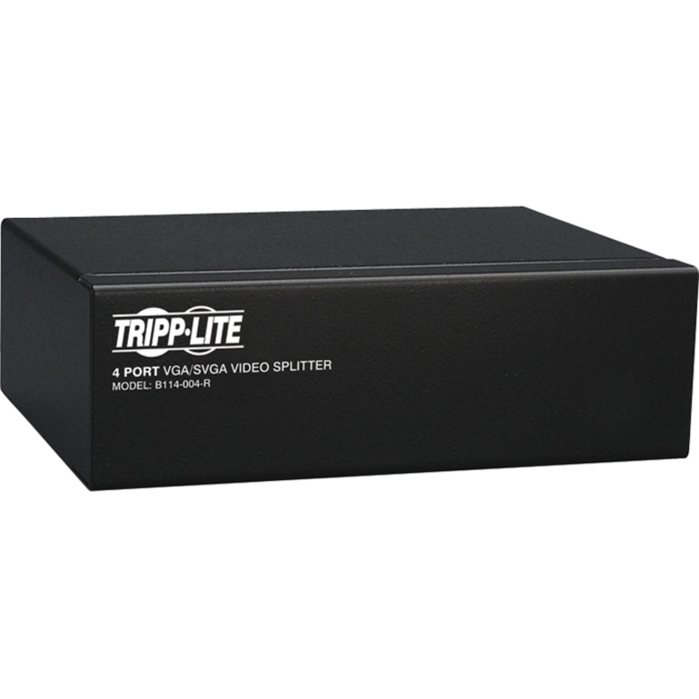 Tripp Lite 4-Port Vga/Svga Video Splitter With Signal Booster, High Resolution Video, 350Mhz, (Hd15 M/4Xf)