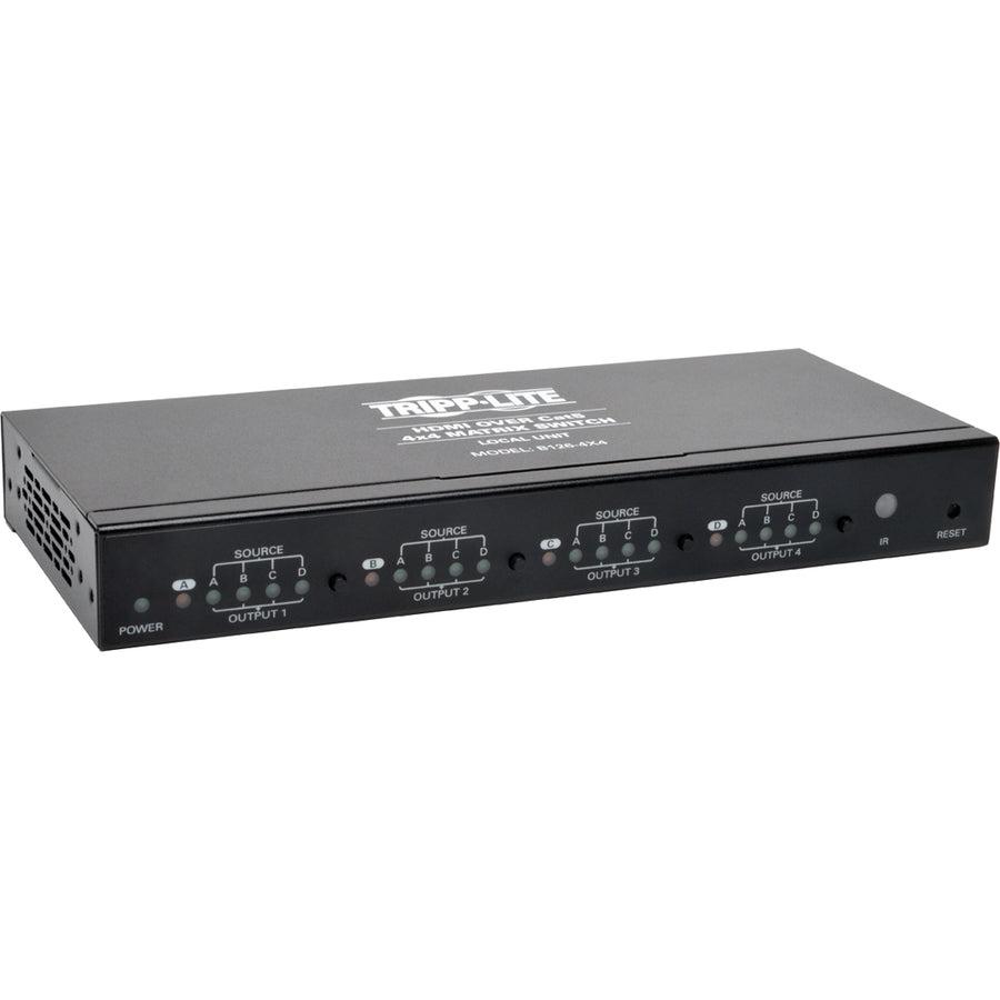Tripp Lite 4 X 4 Hdmi Over Cat5 / Cat6 Matrix Splitter Switch, Box-Style Transmitter, Video And Audio, 1080P @ 60 Hz, Up To 53.34 M (175-Ft.)