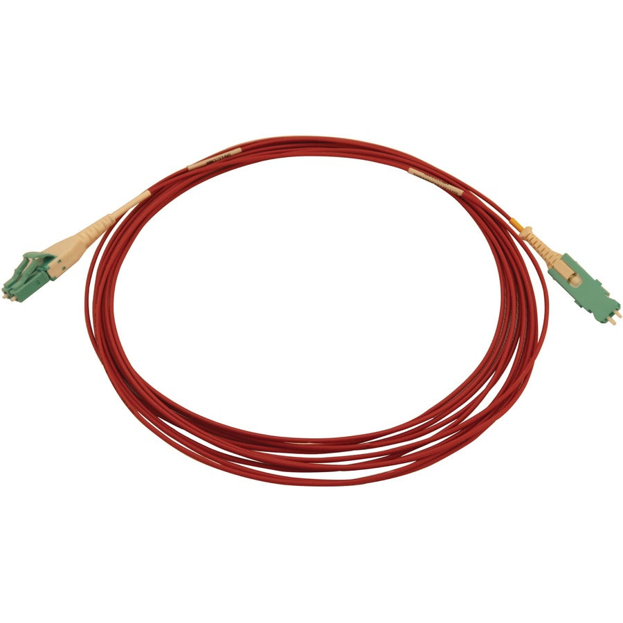 Tripp Lite 40/100/400G Multimode 50/125 Om4 Fiber Optic Cable (Duplex Sn-Pc To Duplex Lc-Pc M/M), Lszh, Magenta, 5 M (16.4 Ft.)