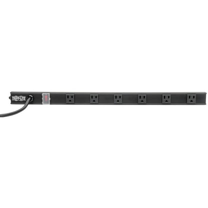 Tripp Lite 6-Outlet Power Strip, Right-Angle Nema 5-15R - 15A, 120V, 8 Ft. Cord, Right-Angle 5-15P Plug, 24 In.