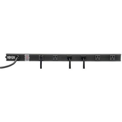 Tripp Lite 6-Outlet Power Strip, Right-Angle Nema 5-15R - 15A, 120V, 8 Ft. Cord, Right-Angle 5-15P Plug, 24 In.