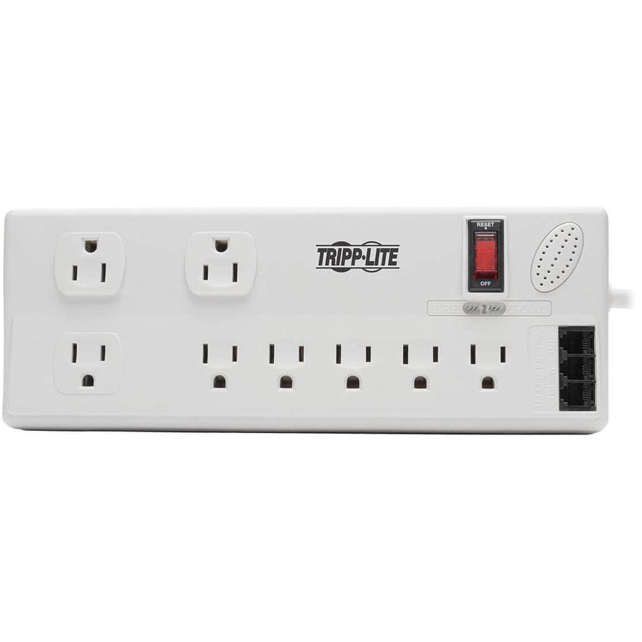 Tripp Lite 8-Outlet Surge Protector With Dsl/Phone Line/Modem Surge Protection – 3150 Joules, 6 Ft. Cord