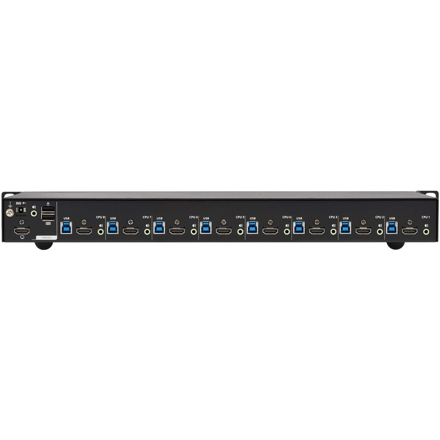 Tripp Lite 8-Port 4K Hdmi/Usb Kvm Switch - 4K 60 Hz Video/Audio, Usb Peripheral Sharing, 1U Rack-Mount