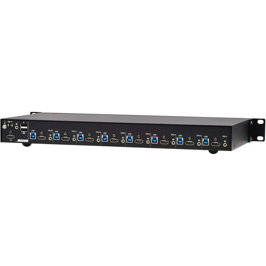 Tripp Lite 8-Port 4K Hdmi/Usb Kvm Switch - 4K 60 Hz Video/Audio, Usb Peripheral Sharing, 1U Rack-Mount