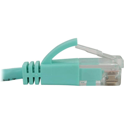 Tripp Lite Cat6A 10G Snagless Molded Slim Utp Ethernet Cable (Rj45 M/M), Poe, Aqua, 10 Ft. (3.1 M)