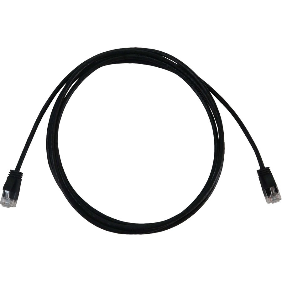 Tripp Lite Cat6A 10G Snagless Molded Slim Utp Ethernet Cable (Rj45 M/M), Poe, Black, 7 Ft. (2.1 M)