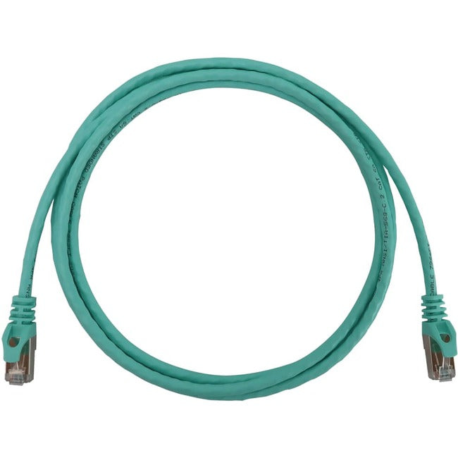 Tripp Lite Cat6A 10G Snagless Shielded Slim Stp Ethernet Cable (Rj45 M/M), Poe, Aqua, 6 Ft. (1.8 M)