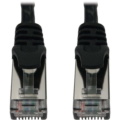 Tripp Lite Cat6A 10G Snagless Shielded Slim Stp Ethernet Cable (Rj45 M/M), Poe, Black, 3 Ft. (0.9 M)