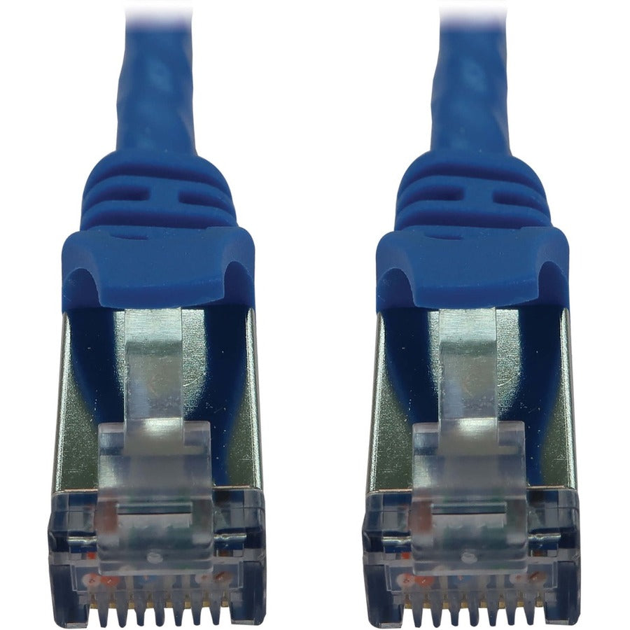 Tripp Lite Cat6A 10G Snagless Shielded Slim Stp Ethernet Cable (Rj45 M/M), Poe, Blue, 1 Ft. (0.3 M)