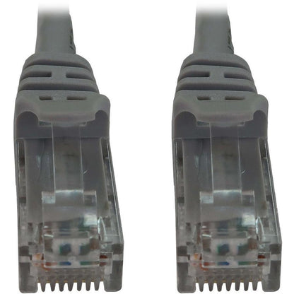 Tripp Lite Cat6a 10G Snagless Molded UTP Ethernet Cable (RJ45 M/M), PoE, Gray, 25 ft. (7.6 m)