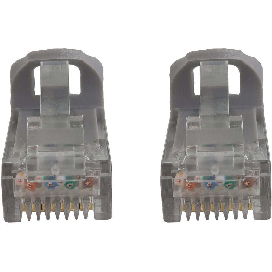 Tripp Lite Cat6a 10G Snagless Molded UTP Ethernet Cable (RJ45 M/M), PoE, Gray, 25 ft. (7.6 m)
