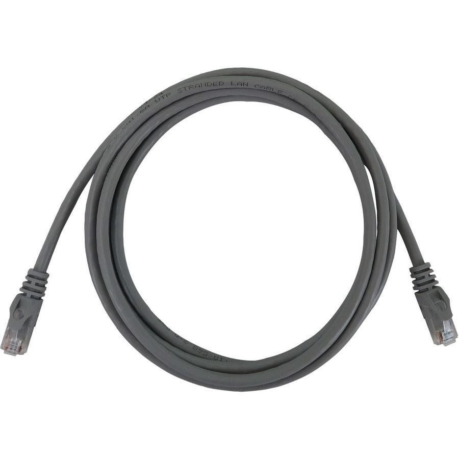 Tripp Lite Cat6a 10G Snagless Molded UTP Ethernet Cable (RJ45 M/M), PoE, Gray, 6 ft. (1.8 m)