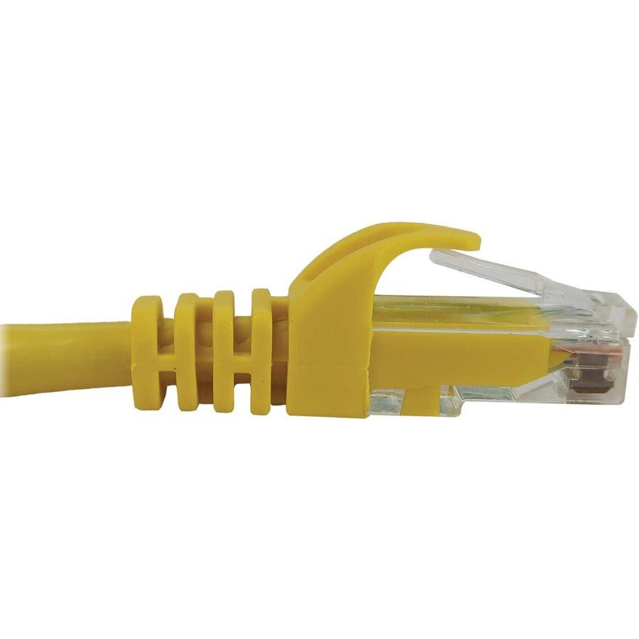 Tripp Lite Cat6a 10G Snagless Molded UTP Ethernet Cable (RJ45 M/M), PoE, Yellow, 10 ft. (3.1 m)