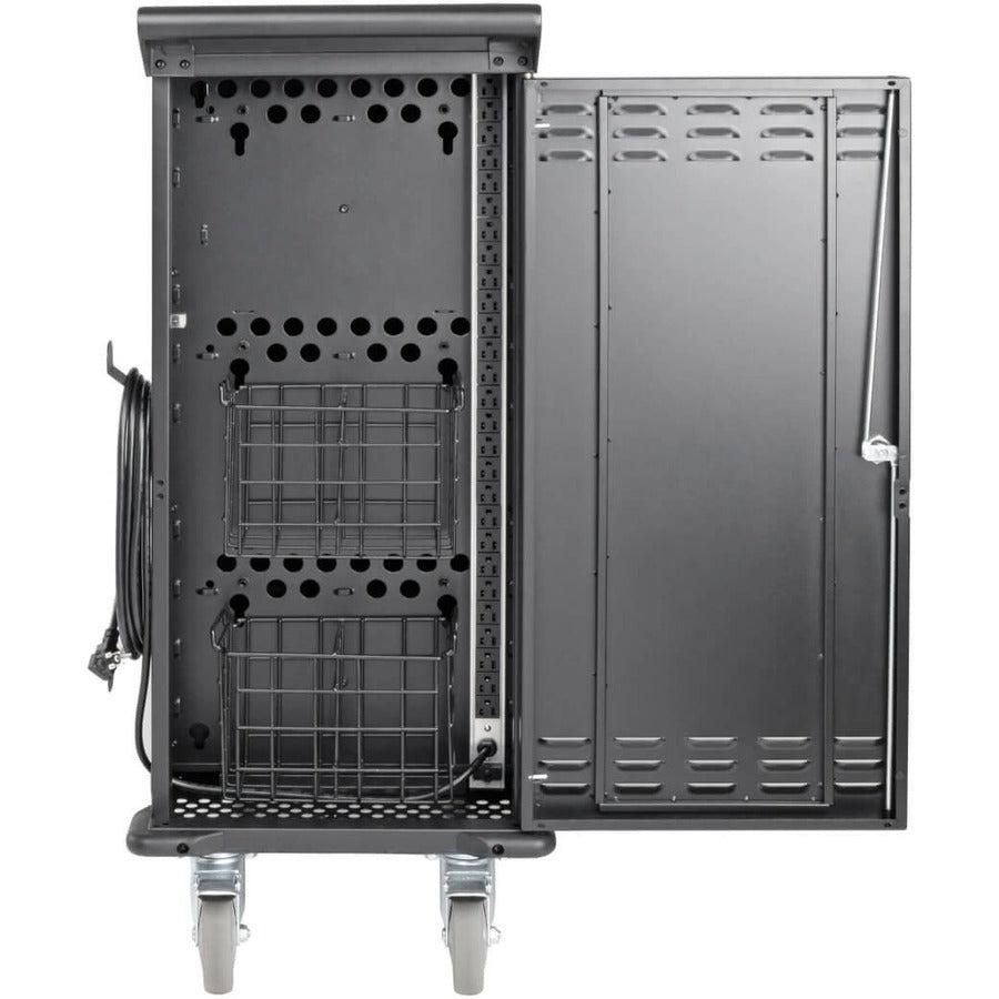 Tripp Lite Csc27Ac Portable Device Management Cart/Cabinet Black