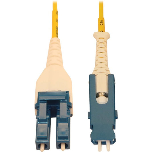 Tripp Lite Fiber Optic Cable 40/100/400G Singlemode 9/125 Os2 Fiber Cable, Yellow, 1 M (3.3 Ft.) N383L-01M