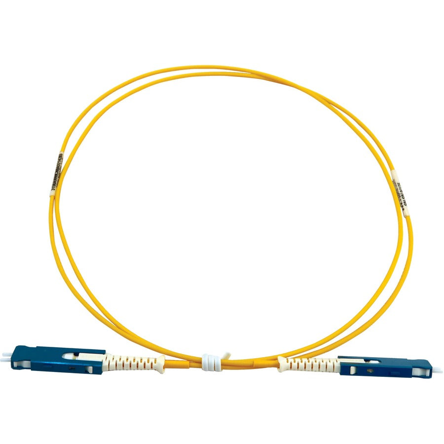 Tripp Lite Fiber Optic Cable 40/100/400G Singlemode 9/125 Os2 Fiber Cable, Yellow, 1 M (3.3 Ft.) N383S-01M