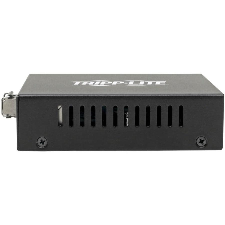 Tripp Lite Gigabit Multimode Fiber To Ethernet Media Converter, Poe+ - 10/100/1000 Lc, 850 Nm, 550 M (1804 Ft.)